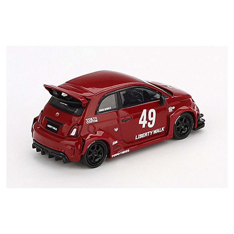 Fiat Abarth 595 LB-Works Abas Works '24, (Rood) Mini GT (963)