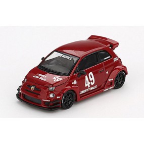 Fiat Abarth 595 LB-Works Abas Works '24, (Rood) Mini GT (963)