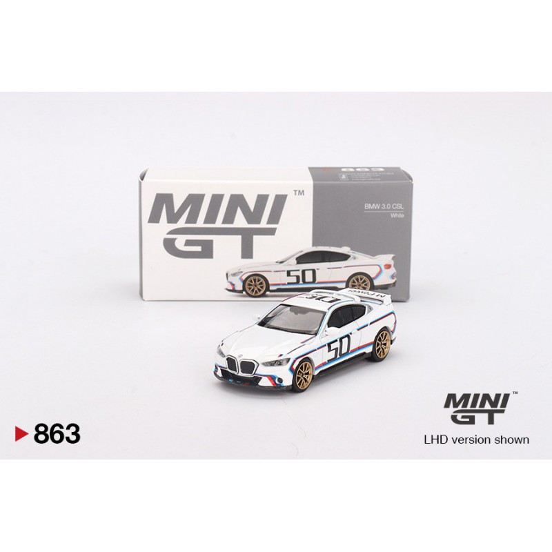 BMW 3.0 CSL (Wit), Mini GT (863)