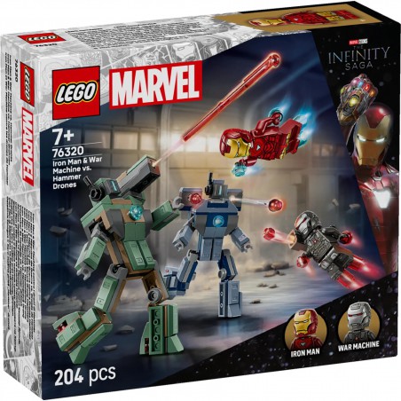 LEGO MARVEL - 76320 Iron Man en War Machine vs. Hammer Drones LEGO MARVEL - 76320 Iron Man en War Machine vs. Hammer Drones