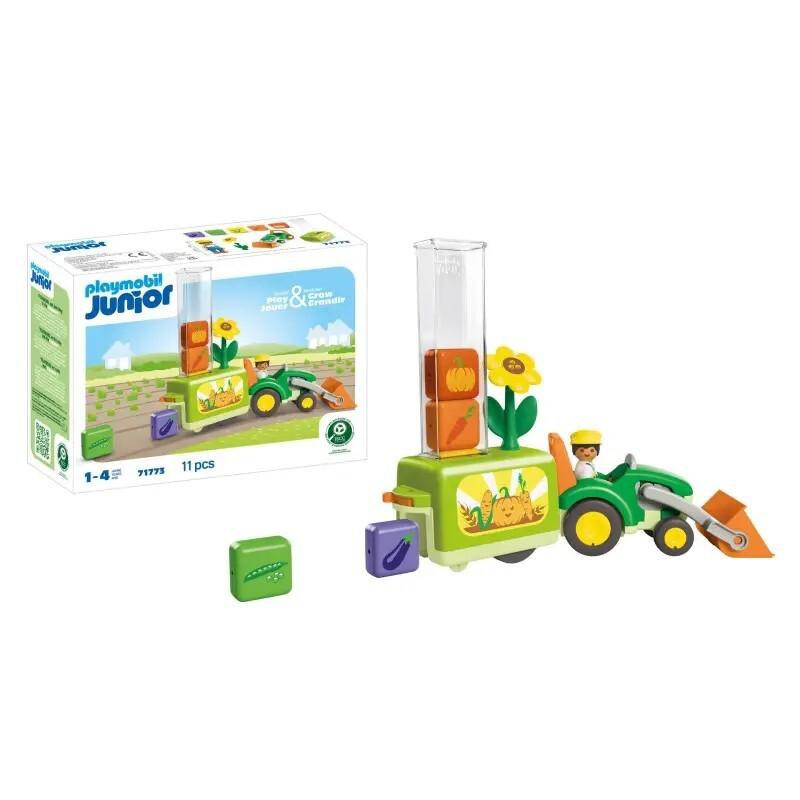 Playmobil Junior - 71773 Tractor met laad- en lossysteem