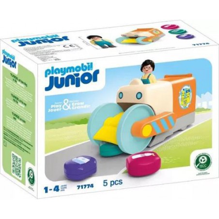 Playmobil Junior - 71774 Duw- en grijp-vuilniswagen