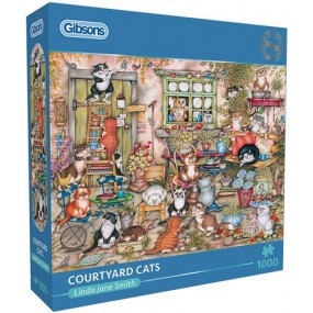 Courtyard cats, (1000) Gibsons puzzel