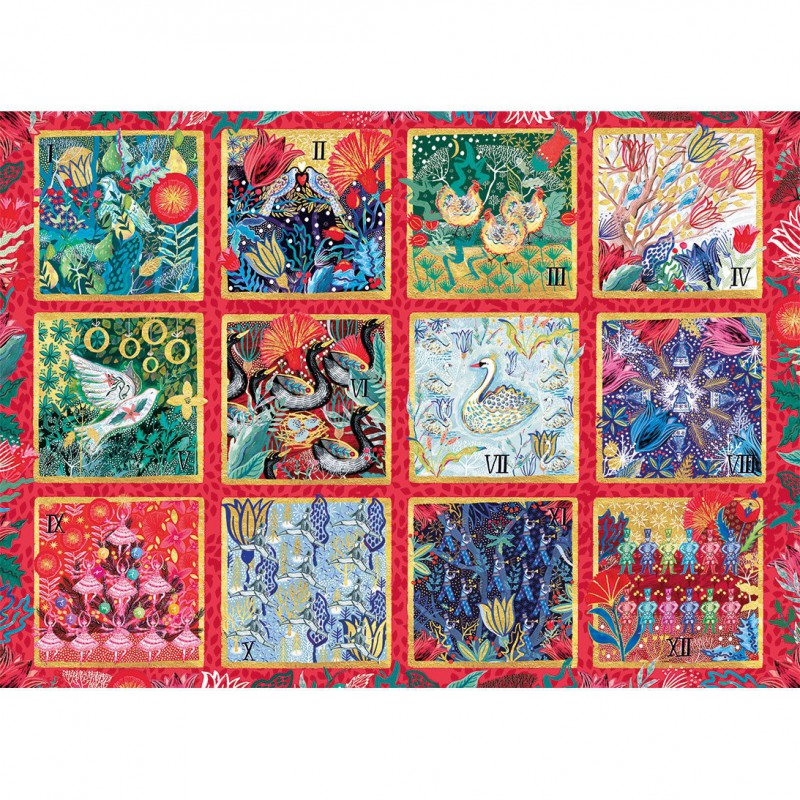 12 Days of Christmas, 1000 stukjes Gibsons (1000) Gibsons puzzel    Serie: The Art File