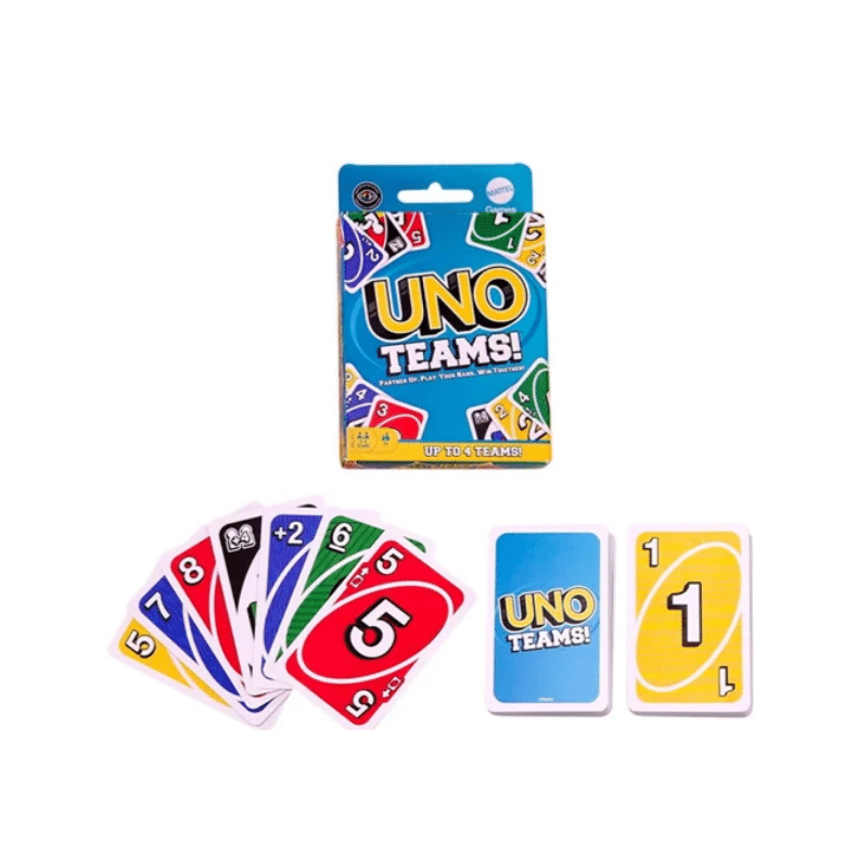 Uno Teams! Kaartspel, Mattel
