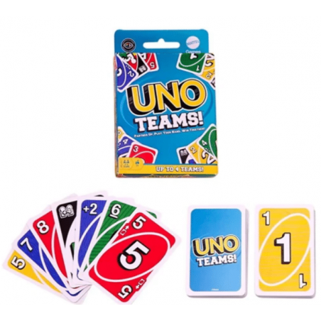 Uno Teams! Kaartspel, Mattel