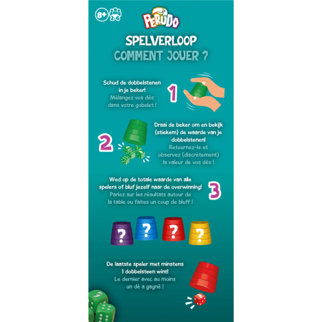 Perudo - Dobbelspel, Asmodee Perudo - Dobbelspel, Asmodee