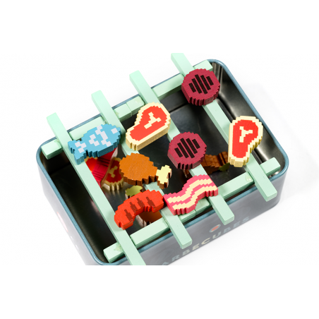 Barbecubes, cooperatief Reisspel Barbecubes, cooperatief Reisspel