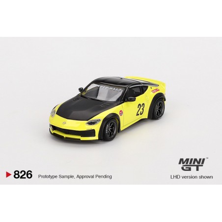 Nissan Z LB★NATION WORKS (Ikazuchi geel), Mini GT (826)