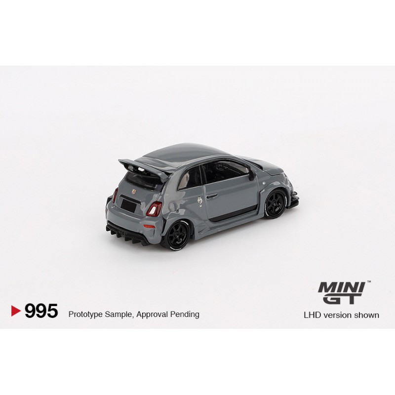 Abarth 595 LB-WORKS x Abas Works (Grijs) 1:64, Mini GT (995)