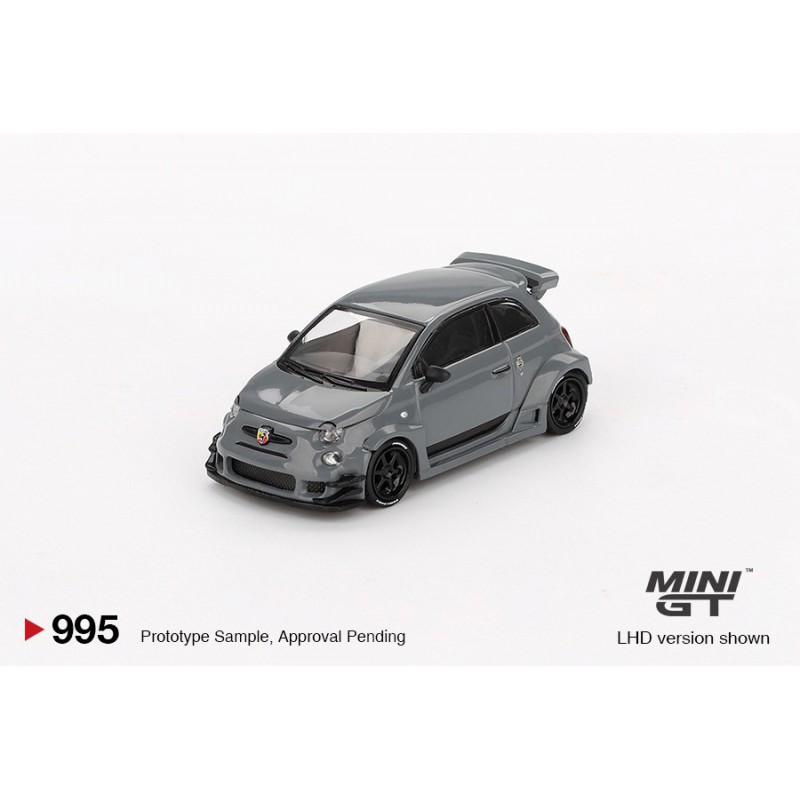 Abarth 595 LB-WORKS x Abas Works (Grijs) 1:64, Mini GT (995)