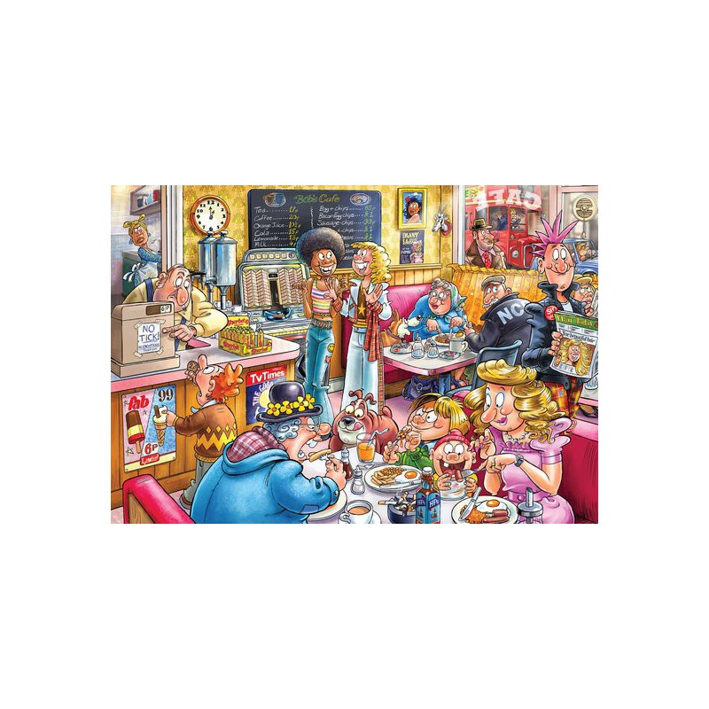 Wasgij  Destiny 27  De koffieshop 1000stukjes van cafetaria naar koffiebar