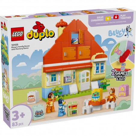 LEGO DUPLO - 10459 Huis Bluey met geheugenspel LEGO DUPLO - 10459 Huis Bluey met geheugenspel