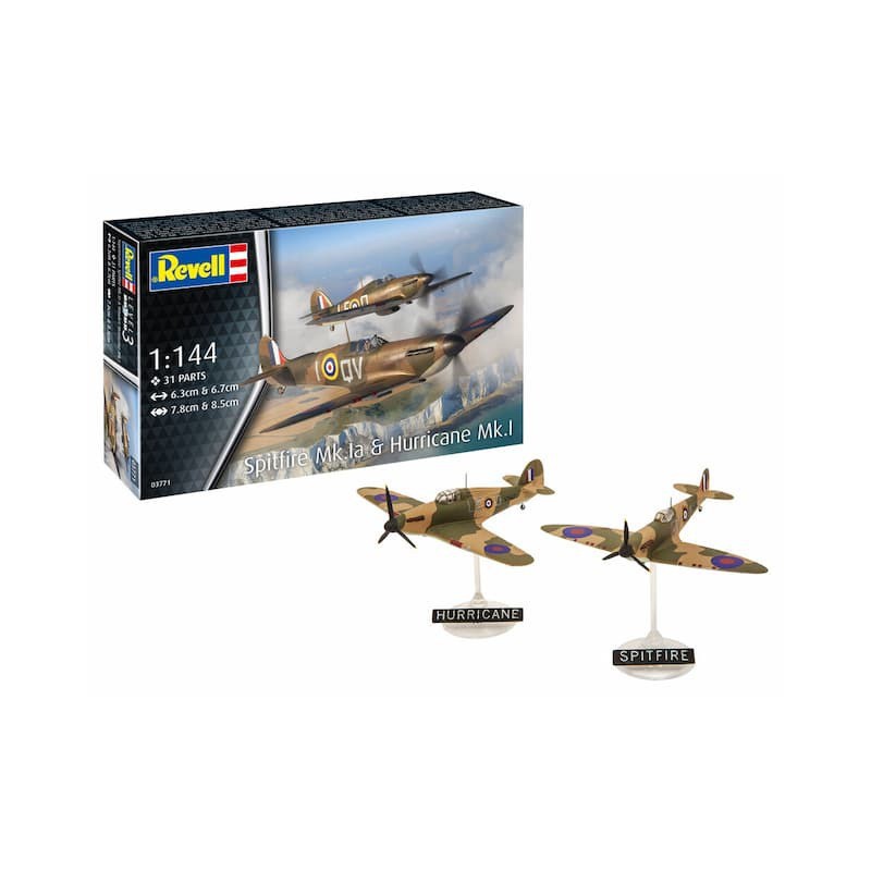 Start Set, Spitfire & Hurricane 1:144, Revell