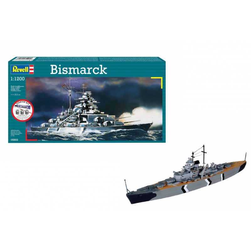 Start Set, Bismarck 1:1200, Revell