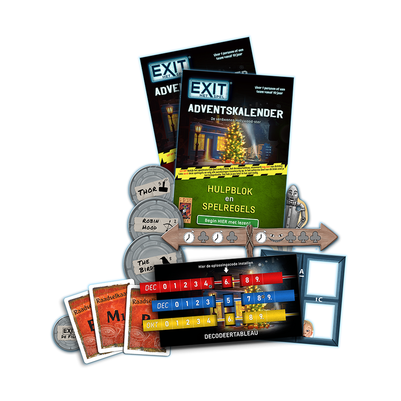Exit: Adventskalender: de verdwenen hollywood-ster, 999 Games