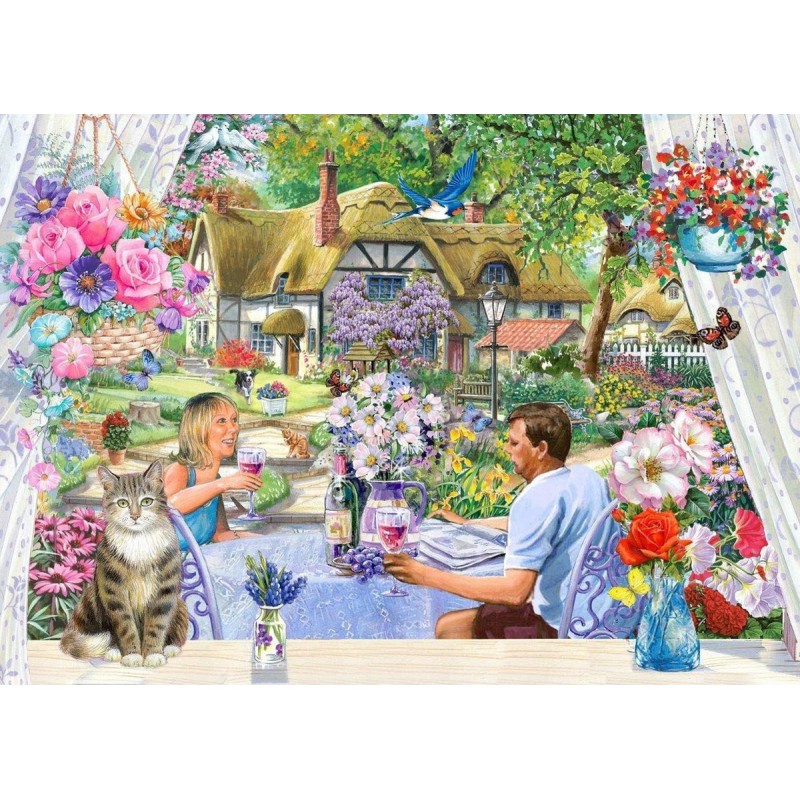 Enjoying the garden, 500 XL stukjes House of Puzzels