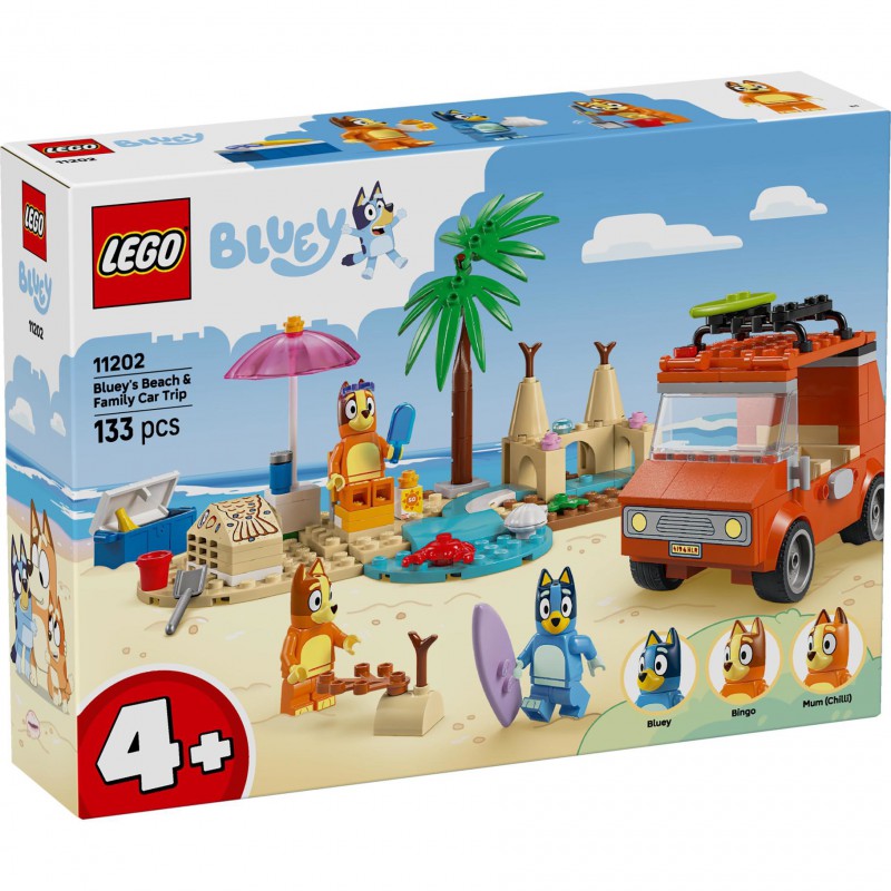 LEGO Bluey - 11202 Autorit naar het strand