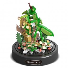 Bloemen met bidsprinkhaan, Balody