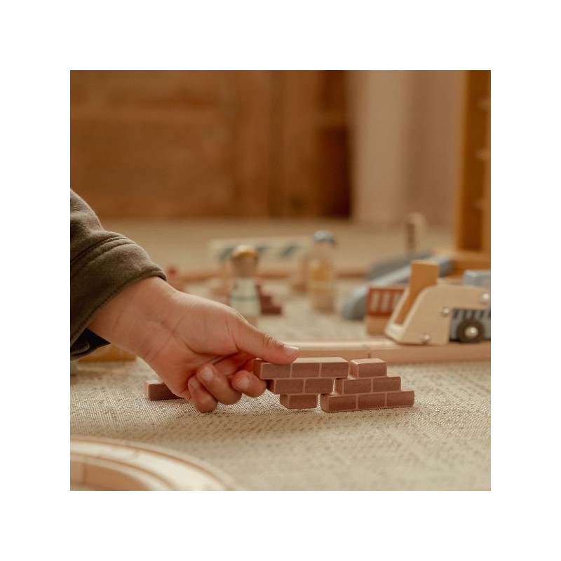 Hijskraan set met figuren FSC - Little Dutch