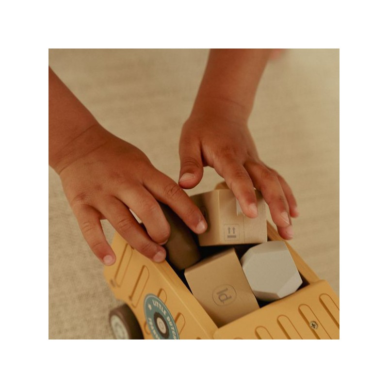 Kiepwagen set met figuren FSC - Little Dutch