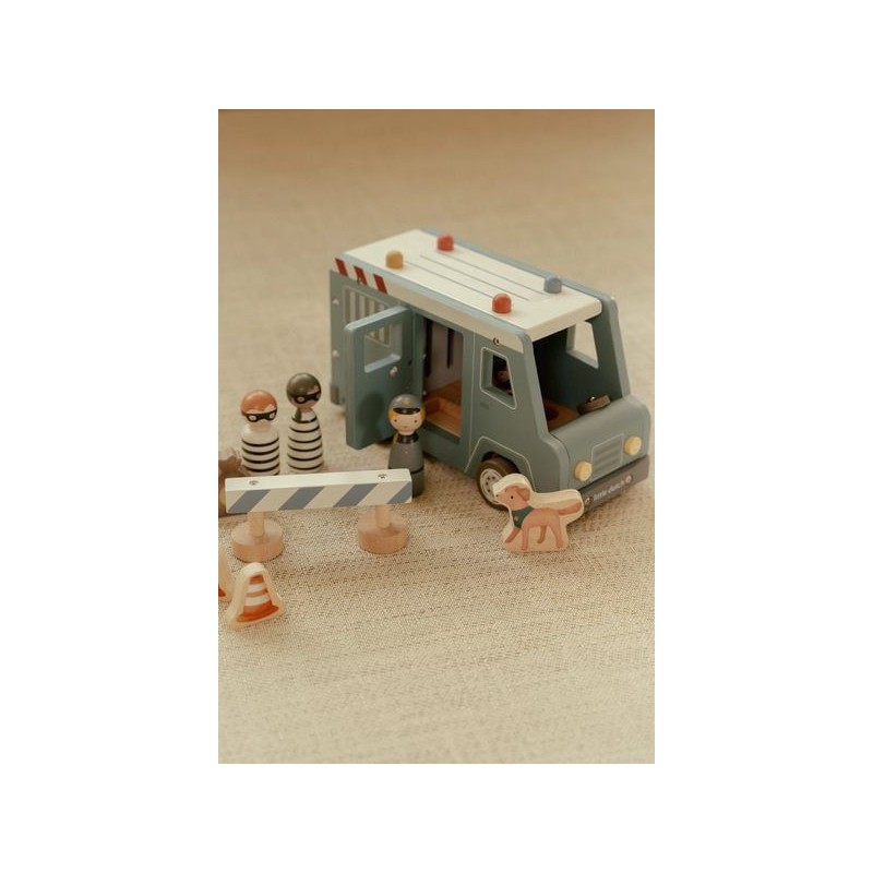 Politiewagen set met figuren FSC - Little Dutch