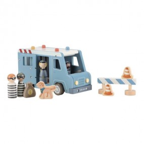 Politiewagen set met figuren FSC - Little Dutch