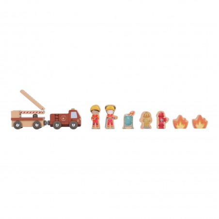 Brandweer kazerne set met figuren FSC - Little Dutch Brandweer kazerne set met figuren FSC - Little Dutch