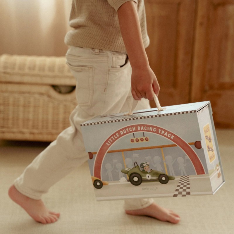 Speelkoffer met racebaan - Little Dutch