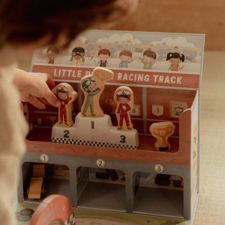 Speelkoffer met racebaan - Little Dutch Speelkoffer met racebaan - Little Dutch