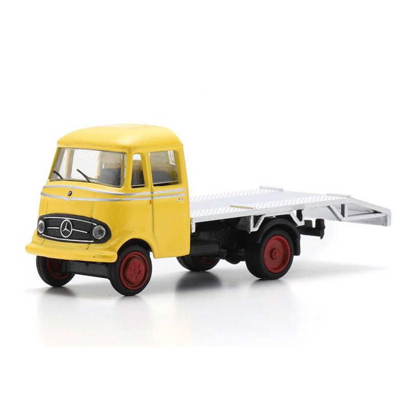 Mercedes Benz L319 (Autotransporter) (Geel) 1:87, Schuco