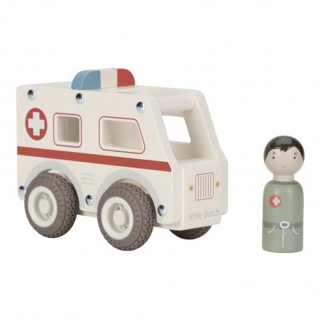 Ambulance met figuur FSC - Little Dutch Ambulance met figuur FSC - Little Dutch