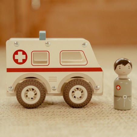 Ambulance met figuur FSC - Little Dutch Ambulance met figuur FSC - Little Dutch