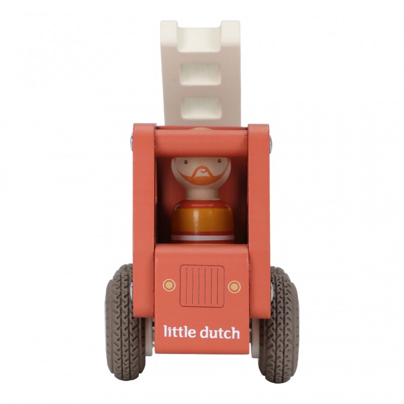 Brandweerwagen met figuur FSC - Little Dutch