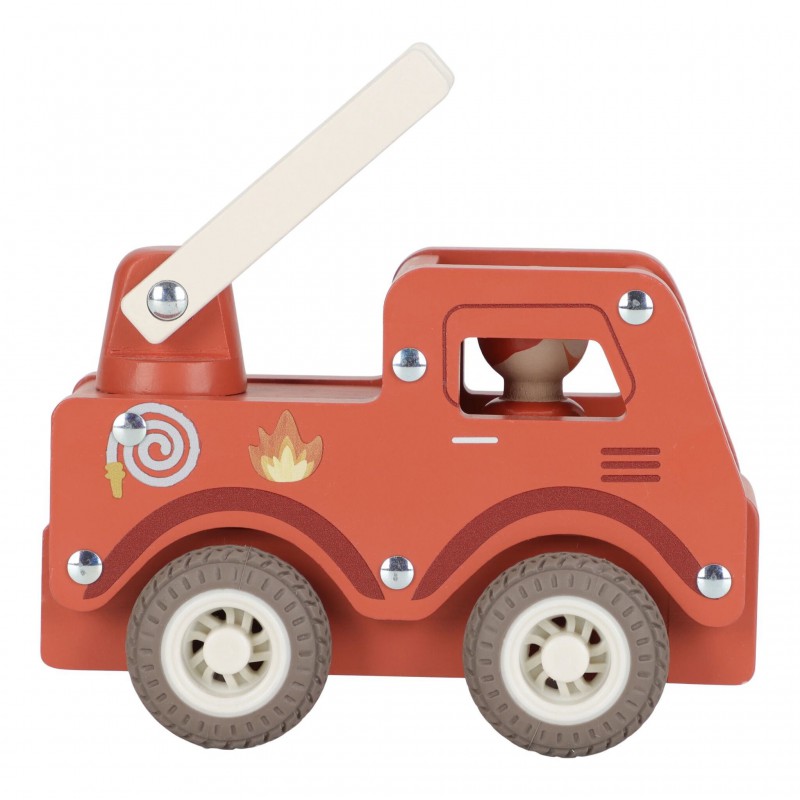 Brandweerwagen met figuur FSC - Little Dutch