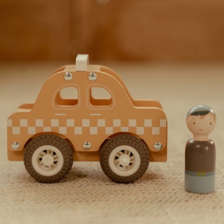 Taxi met figuur FSC - Little Dutch Taxi met figuur FSC - Little Dutch
