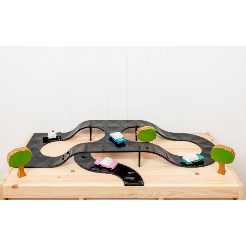 Connetix - Wegen, hellingen en kruispunten, 16 stuks