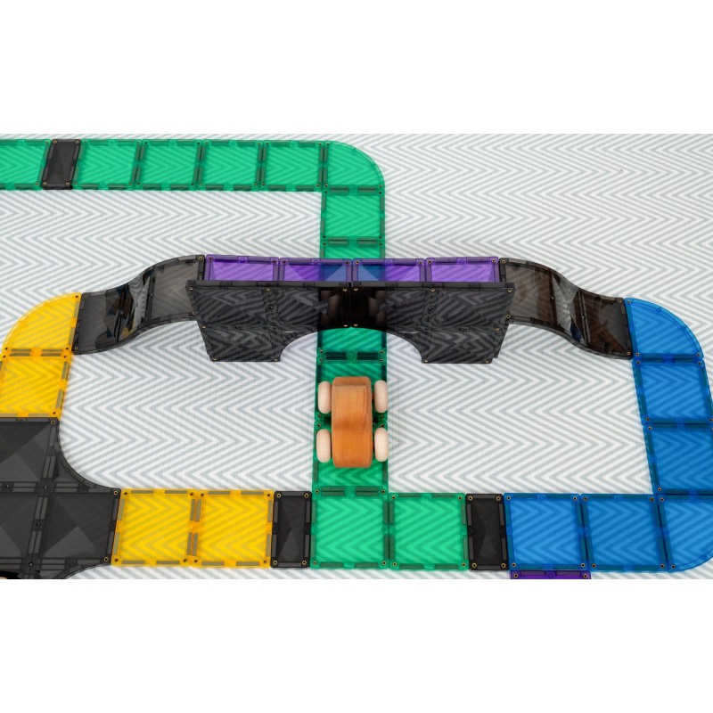 Connetix - Wegen, hellingen en kruispunten, 16 stuks