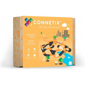 Connetix - Wegen, hellingen en kruispunten, 16 stuks