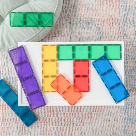 Connetix - Regenboog rechthoek pakket, 18 stuks Connetix - Regenboog rechthoek pakket, 18 stuks