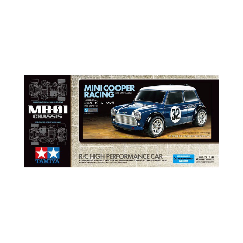Mini Cooper Racing (MB-01), Tamiya, Modelbouw RC
