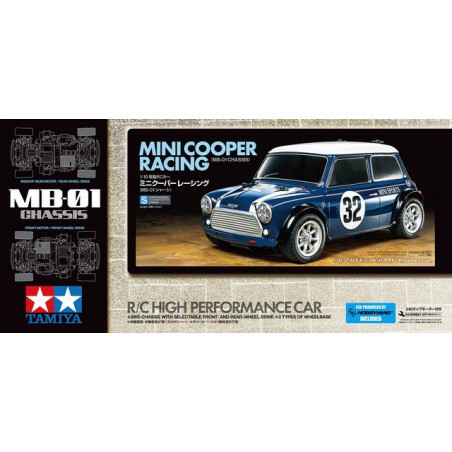 Mini Cooper Racing (MB-01), Tamiya, Modelbouw RC Mini Cooper Racing (MB-01), Tamiya, Modelbouw RC