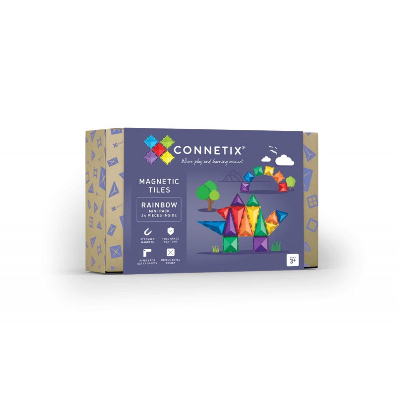 Connetix - Regenboog mini pakket, 24 stuks