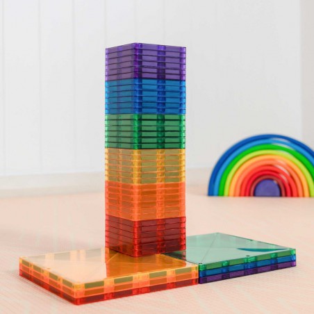Connetix - Regenboog vierkant pakket, 42 stuks Connetix - Regenboog vierkant pakket, 42 stuks