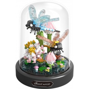 Bloemen met libelle, Balody