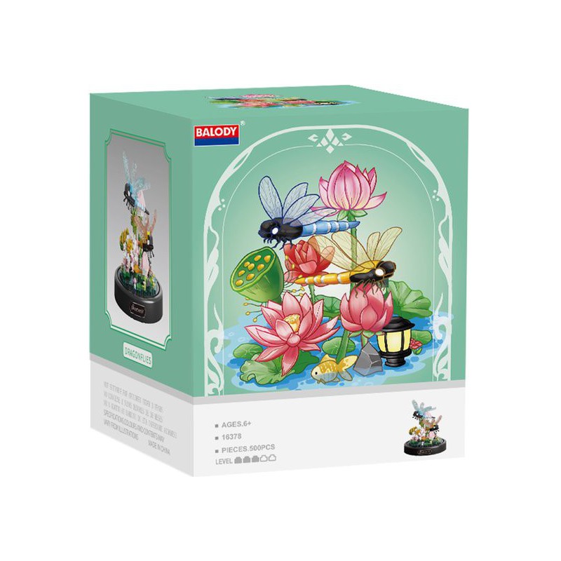 Bloemen met libelle, Balody