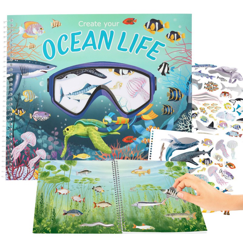 Depesche, Create your Ocean Life met holofoil stickers 13600