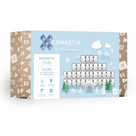 Connetix - Transparante rechthoek set, 12 stuks Connetix - Transparante rechthoek set, 12 stuks