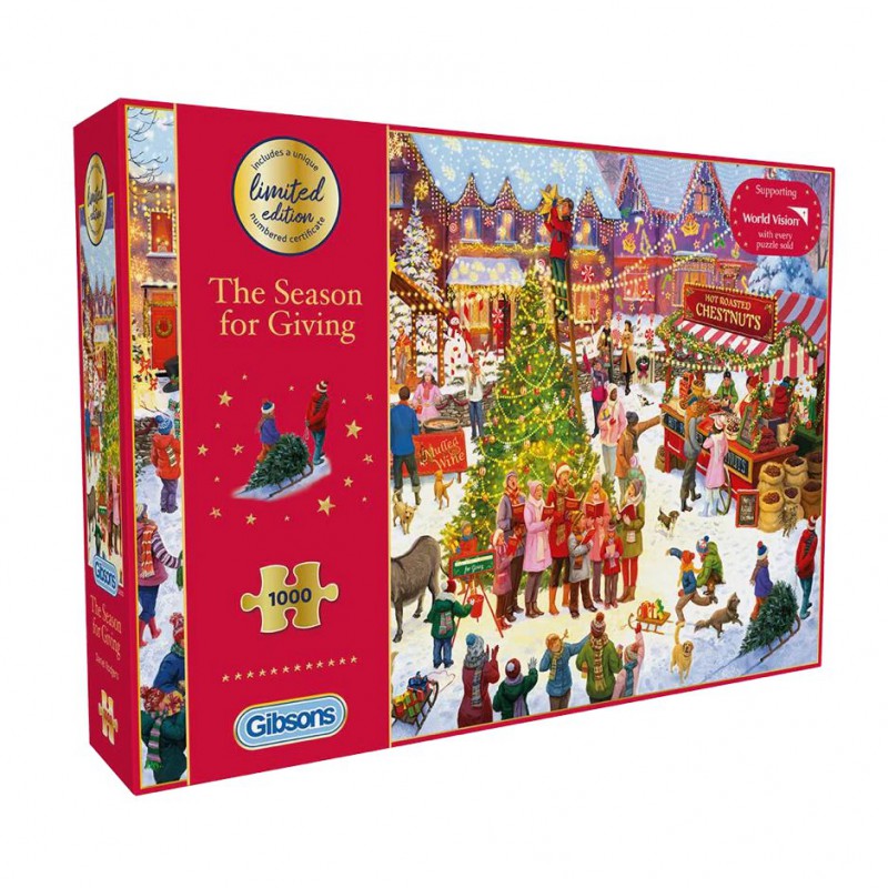 Christmas Limited edition, The Season of Giving, 1000 stukjes, Gibsons