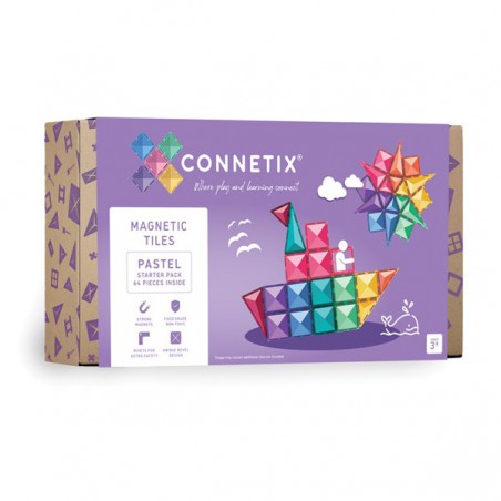 Connetix - Pastel starterset, 64 stuks Connetix - Pastel starterset, 64 stuks